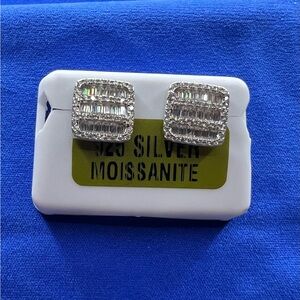 Genuine Moissanite genuine 925 Earrings